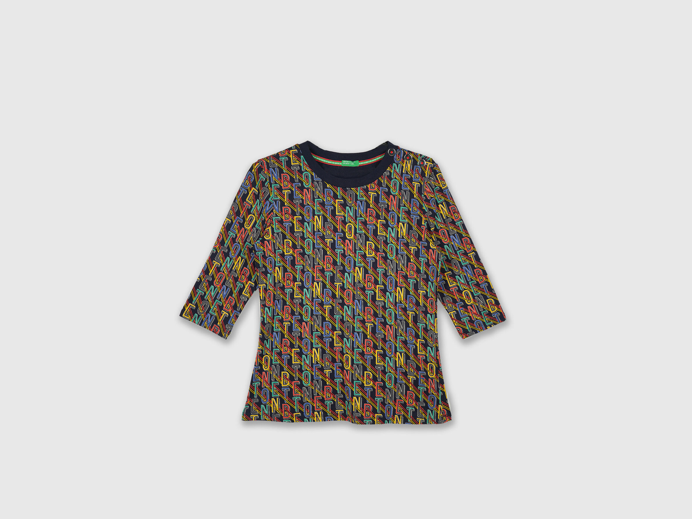 Short Sleeve Tee With Aop And Btn On Shoulder image number 7